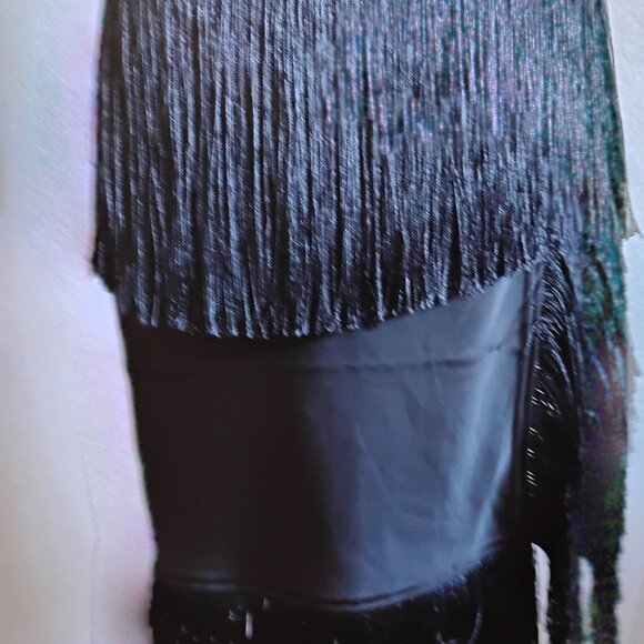 NWT Rachel Zoe 2 (two) piece fringe tank top and skirt set. Small. - Picture 3 of 11
